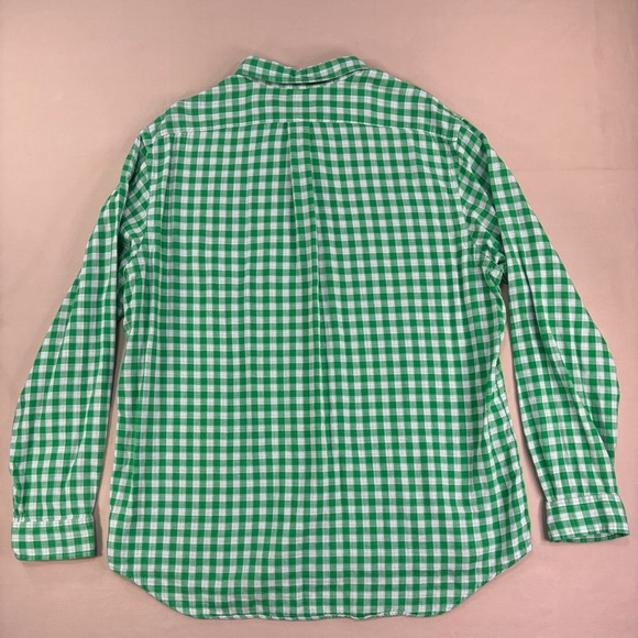 Ralph Lauren Green and White Checkered Lightweight Cotton Men's Shirt Size XXL - Picture 7 of 7